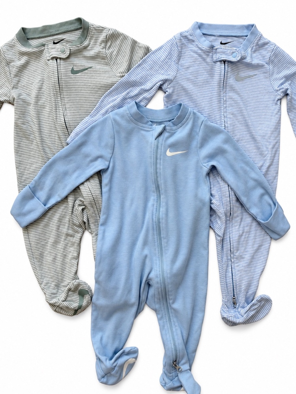 Nike Baby 6M Zip Footie Coverall Bundle